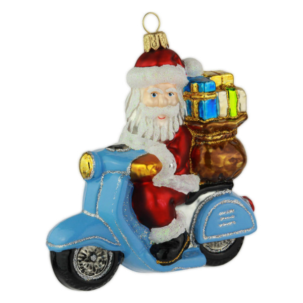 Weihnachtsmann auf Vespa