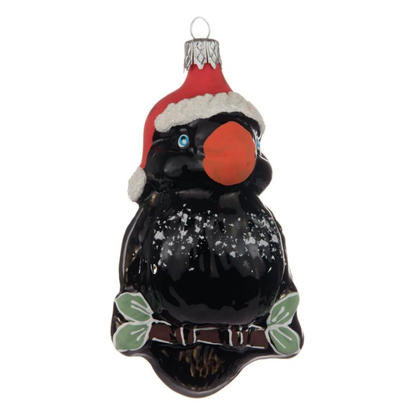 lustige Weihnachts-Amsel