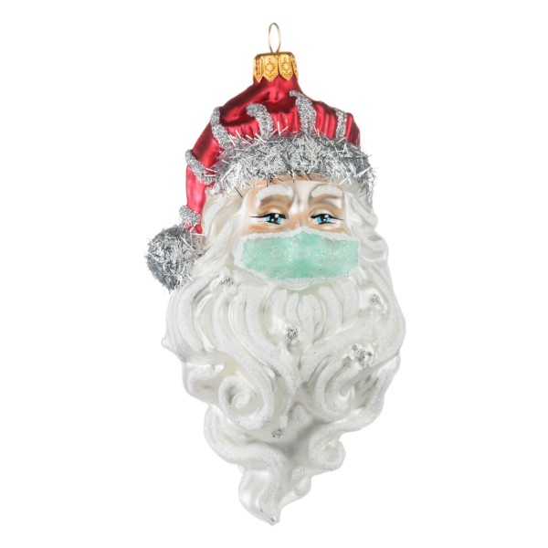 Weihnachtsmensch mit Maske
